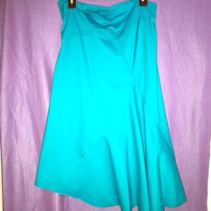 Blue Summer Asymmetrical Skirt